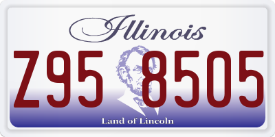 IL license plate Z958505