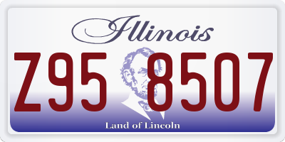 IL license plate Z958507