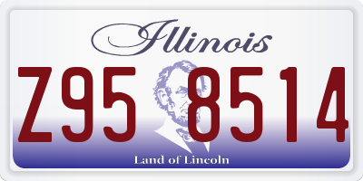 IL license plate Z958514
