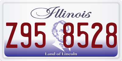 IL license plate Z958528