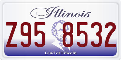 IL license plate Z958532
