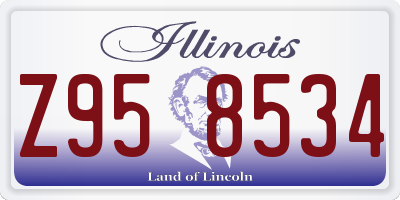 IL license plate Z958534
