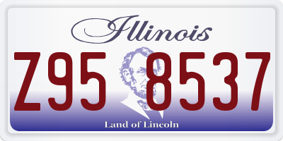 IL license plate Z958537