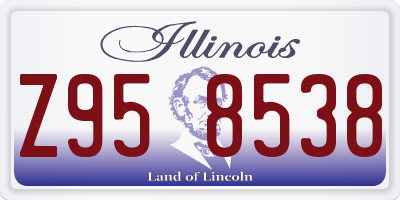 IL license plate Z958538