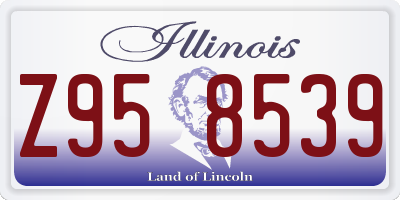 IL license plate Z958539