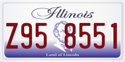 IL license plate Z958551