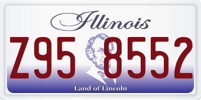 IL license plate Z958552