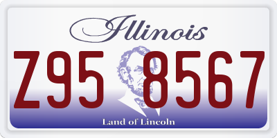 IL license plate Z958567