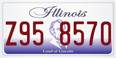 IL license plate Z958570