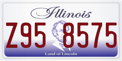 IL license plate Z958575