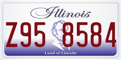 IL license plate Z958584