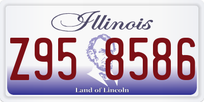 IL license plate Z958586