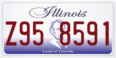 IL license plate Z958591