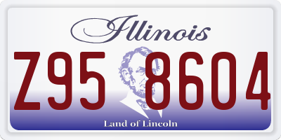 IL license plate Z958604
