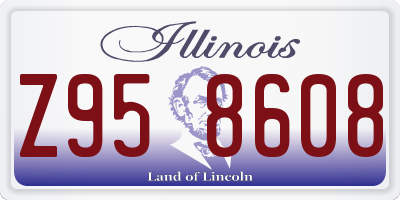 IL license plate Z958608