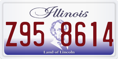 IL license plate Z958614