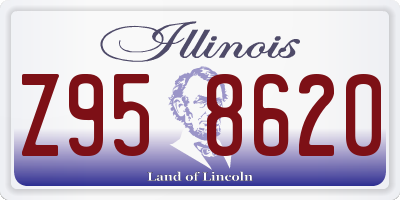 IL license plate Z958620