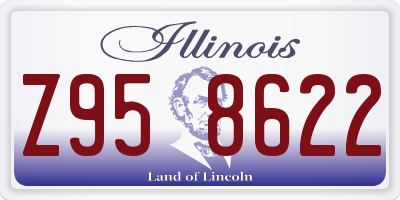 IL license plate Z958622