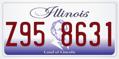 IL license plate Z958631