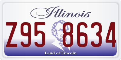 IL license plate Z958634