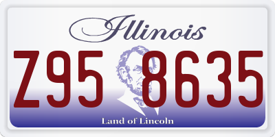 IL license plate Z958635
