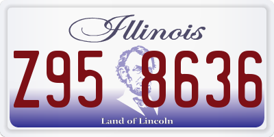 IL license plate Z958636