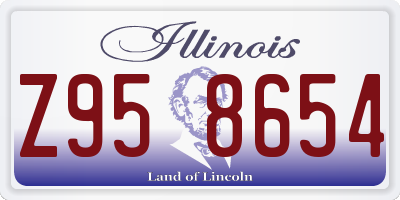 IL license plate Z958654