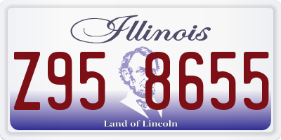 IL license plate Z958655