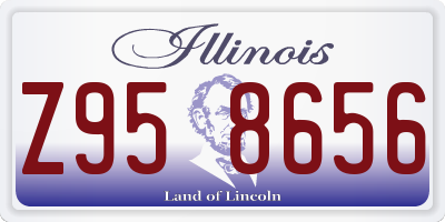 IL license plate Z958656