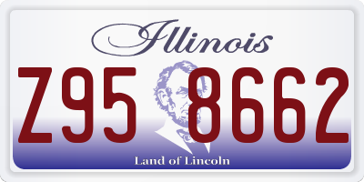 IL license plate Z958662