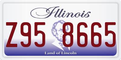 IL license plate Z958665