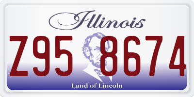 IL license plate Z958674