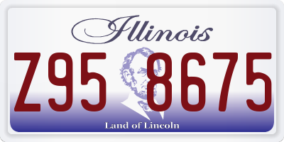 IL license plate Z958675