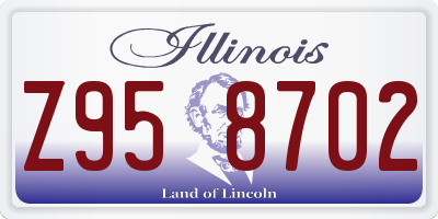 IL license plate Z958702