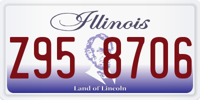 IL license plate Z958706
