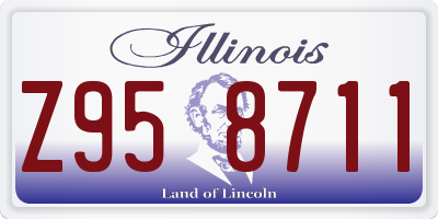 IL license plate Z958711