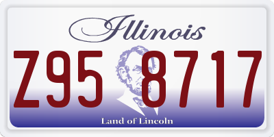 IL license plate Z958717