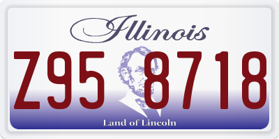 IL license plate Z958718