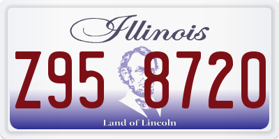 IL license plate Z958720