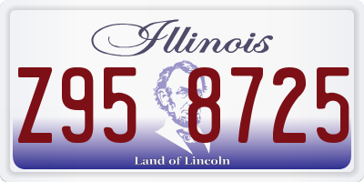 IL license plate Z958725