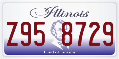 IL license plate Z958729