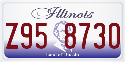 IL license plate Z958730