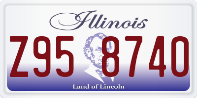 IL license plate Z958740