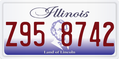 IL license plate Z958742