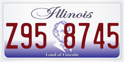 IL license plate Z958745