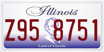 IL license plate Z958751
