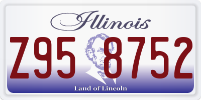 IL license plate Z958752