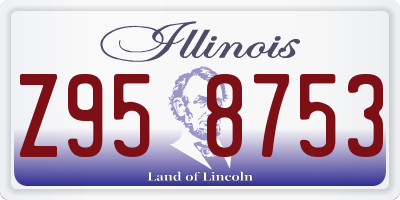 IL license plate Z958753