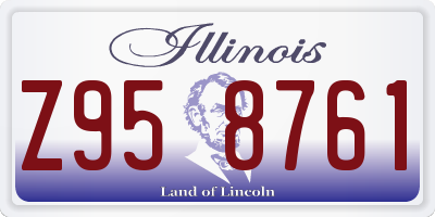 IL license plate Z958761