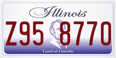 IL license plate Z958770